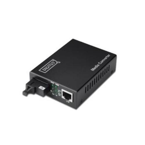 Digitus Media Converter, Singlemode, BiDi, WDM 10/100Base-TX to 100Base-FX, Tx1550nm / Rx1310nm SC connector, Up to 80km