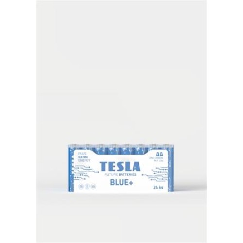 Tesla AA BLUE+ zinkouhlíková, 24 ks fólie, ND