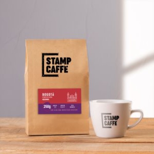 Káva Stamp Caffé - Bogotá; Odrodová káva - Kolumbia zrnková 100% Arabica 1kg