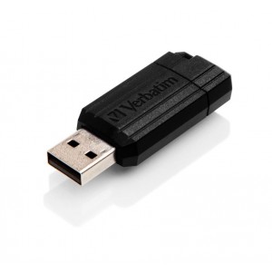 128GB USB Flash 2.0 PIN STRIPE Store'n'Go černý Verbatim P-blist