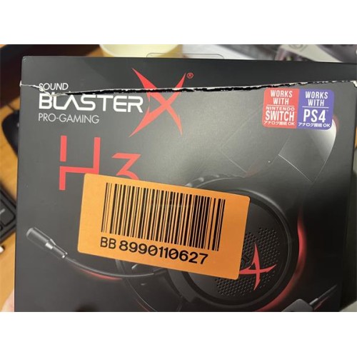 CREATIVE Sound BlasterX H3 gaming sluchátka s mikrofonem, konektor 3.5mm, pro hráče (náhlavní souprava)