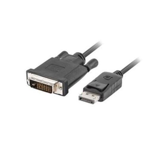 LANBERG připojovací kabel DisplayPort 1.2 na DVI-D (24+1), M/M, délka 3m, dual link, černý