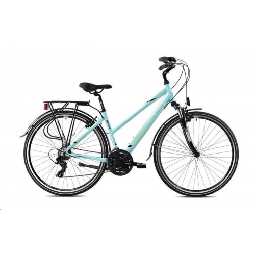 Trekový bicykel Capriolo TOURING ROADSTER LADY 28"x19" olivovo-tyrkysové (2021)