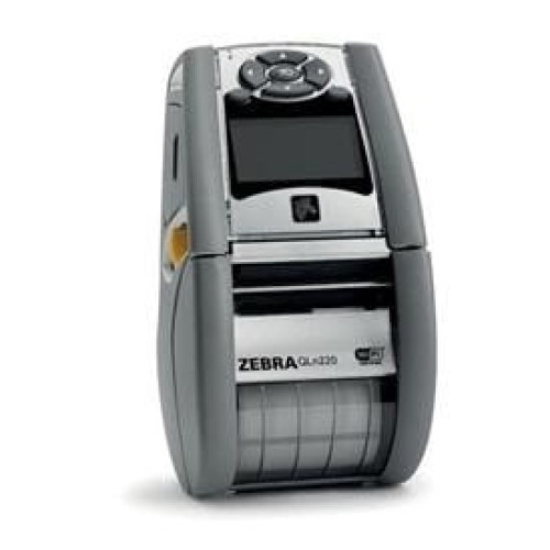 Zebra DT Printer QLn220; CPCL, ZPL, XML, Bluetooth 3.0, Mfi + Ethernet, DT/Linered Platen, .75" Core, English, Grouping E, Sho