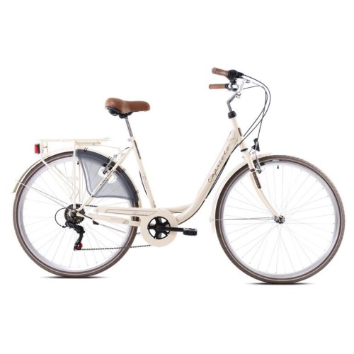 Mestský bicykel Capriolo Diana 28"/6 béžová-hnedá 18"