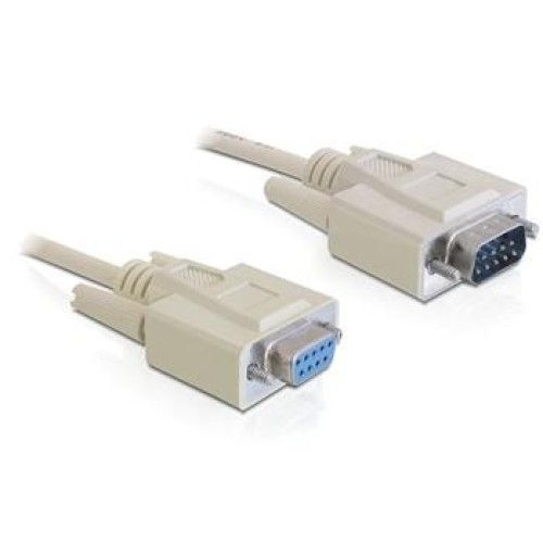 Delock sériový kabel RS-232 Sub-D9 samec > RS-232 Sub-D9 samice, 1m, prodlužovací