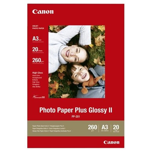 Fotopapier Canon PP-201 A3 lesklý, 20ks, 260g/m2