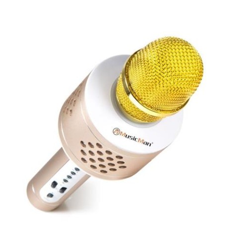 Karaoke set Technaxx MusicMan BT X35 - karaoke mikrofón, 2x 3 W repro, LED RGB a funkcia TWS, strieborná (BT-X35)