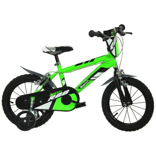 Detský bicykel Dino Bikes 414UL zelené 14" chlapčenské