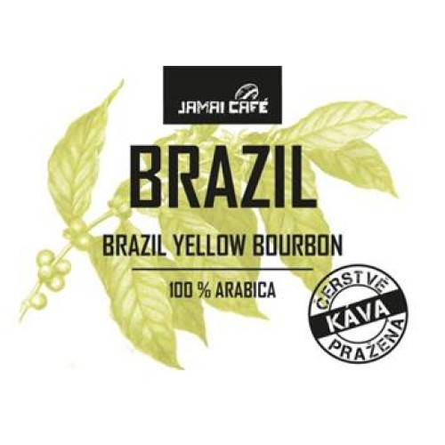 Pražená zrnková káva - Brasil Yellow Bourbon (500g)