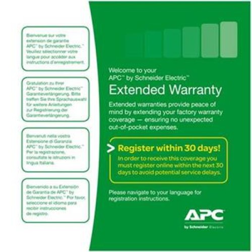 APC Roční prodloužená záruka pro (1) Easy UPS SRV 1 kVA