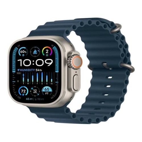 Apple Watch Ultra 2 49mm titanová s modrým oceánským řemínkem