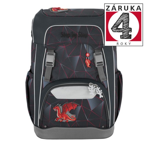 Školský ruksak GIANT pre prváčikov - 5-dielny set, Step by Step Dragon Drako, certifikát AGR
