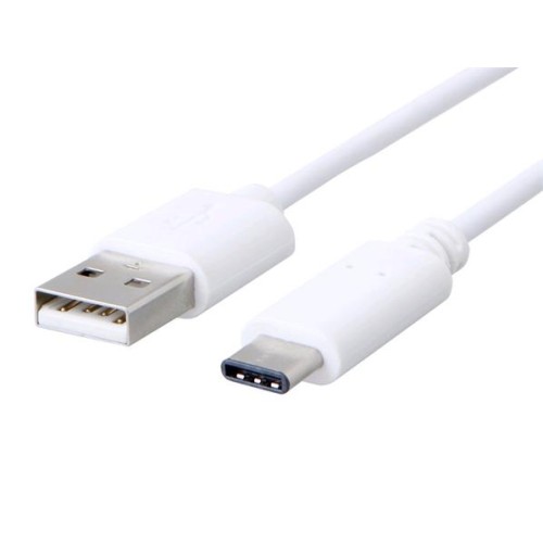 C-TECH kabel USB 2.0 AM na Type-C kabel (AM/CM), 2m, bílý