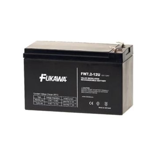 FUKAWA akumulátor FW 7,2-12 F2U (12V; 7,2Ah; faston F2-6,3mm;  životnost 5let)