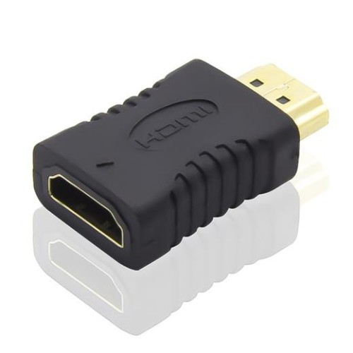 Redukcia HDMI Female - HDMI Male krátka, pozlátené konektory