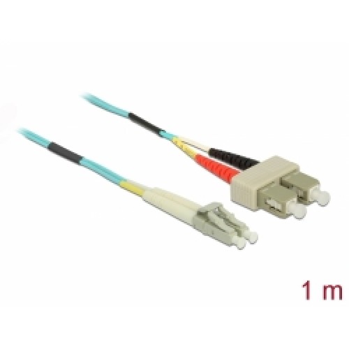 Delock Optický kabel LC > SC Multimód OM3 1 m