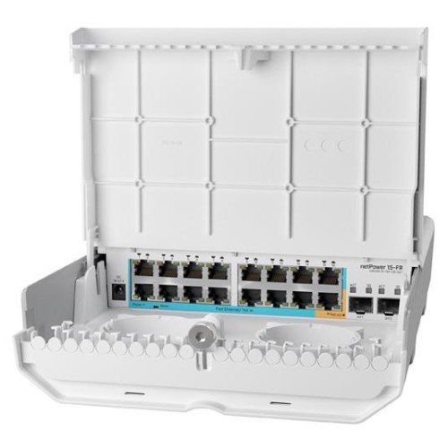 Switch Mikrotik netPower 15FR CRS318-1Fi-15Fr-2S-OUT 16x LAN, 2x SFP, reverzný POE