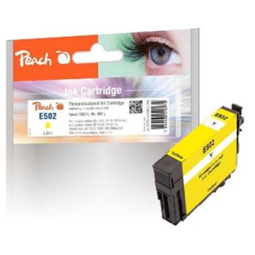 PEACH kompatibilní cartridge Epson 502Y yellow (C13T02V44010), 5.2ml