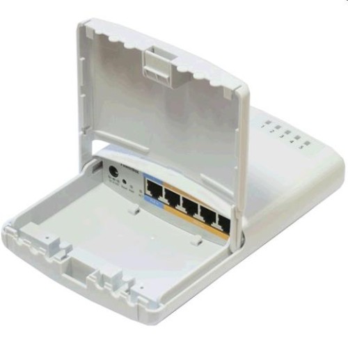 Router Mikrotik RB750P-PBr2 venkovní 64MB RAM, 5xLAN, Outdoor, nap. adaptér, ROS L4, mont.set
