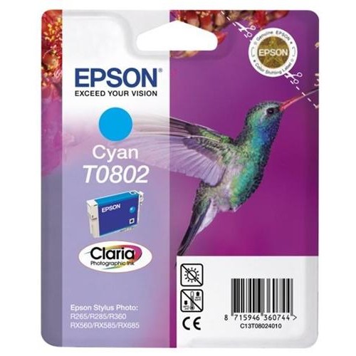 Atrament Epson T0802 azurový