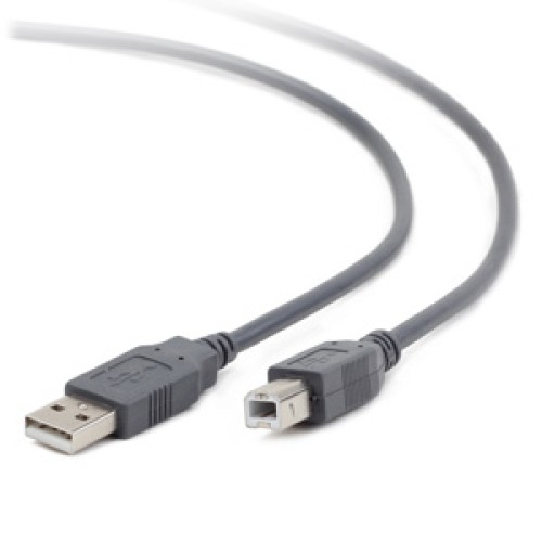kábel USB 2.0 prepojovací A-B, 1,8m, CABLEXPERT, šedý