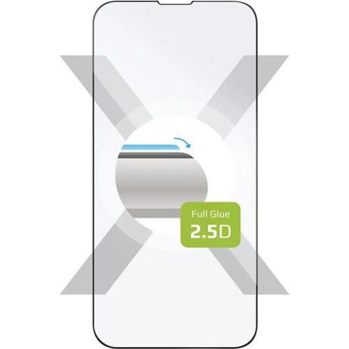 Tvrdené sklo FIXED Full-Cover pre Apple iPhone 13 Mini lepenie cez celý displej, čierne
