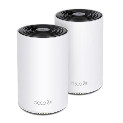 WiFi router TP-Link Deco XE75 Pro(2-pack) AXE5400, WiFi 6E, 1x 2.5GLAN, 2x GLAN / 574Mbps 2,4GHz/ 2402Mbps 5GHz/ 2402 6G