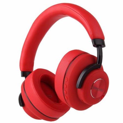 EVOLVEO SupremeSound 4ANC, BT, bezdrátová sluchátka s mikrofonem, ANC, červená
