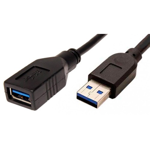 Kábel USB 3.0 A-A 0,8m A(M)- A(F) predlžovací, čierny