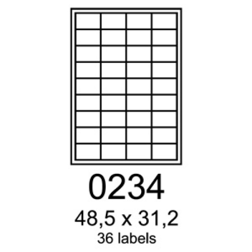 etikety RAYFILM 48,5x31,2 univerzálne zelené R01200234F (1.000 list./A4)