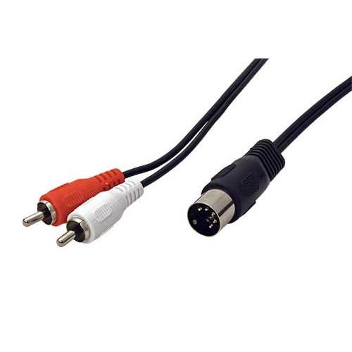 Kábel audio DIN5pin(M) -> 2x cinch (M) , 1,5m