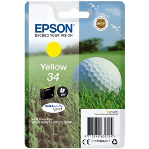 EPSON cartridge T3464 yellow (golfový míček)