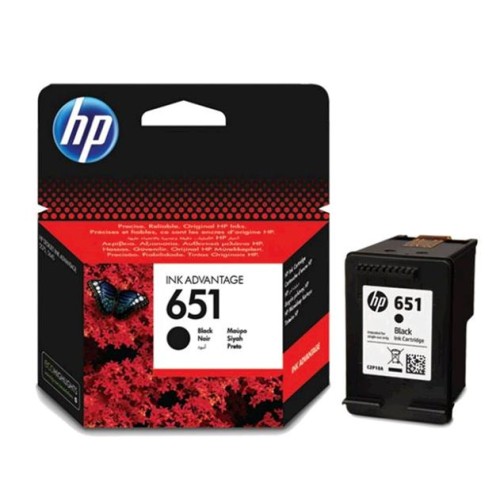 Atrament HP 651 černá inkoustová kazeta, ink cartridge, C2P10AE