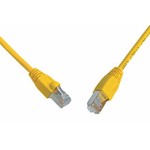 Solarix Patch kabel CAT6 SFTP PVC 1m žlutý snag-proof C6-315YE-1MB
