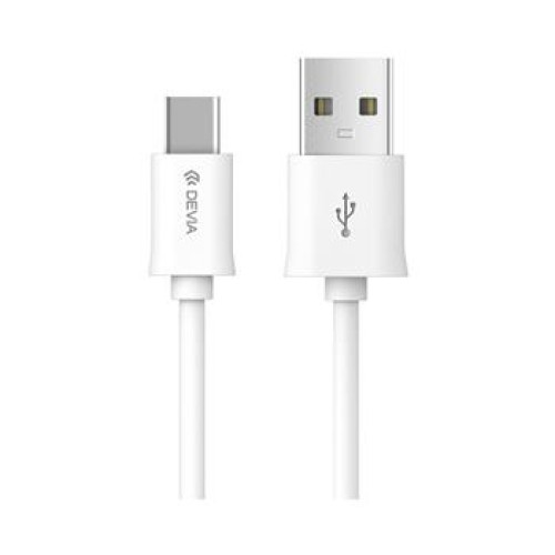 kábel Devia Smart2 TypC-USB biely