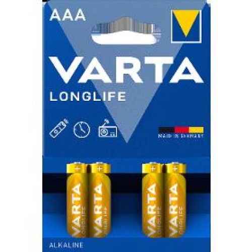 Longlife AAA/4 LR03 4ks blis. bat. VARTA