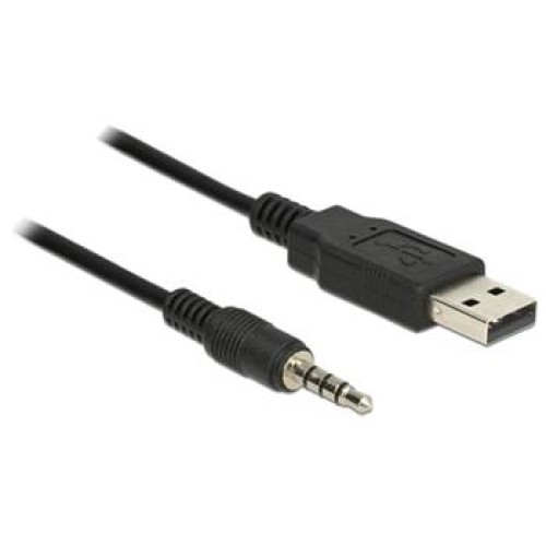 Delock Cable USB TTL male > 3.5 mm 4 pin stereo jack male 1.8 m (5 V)