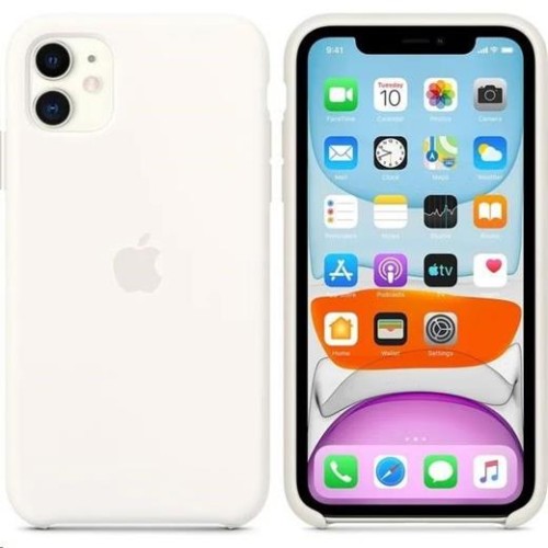 Kryt Apple silikonový kryt pro iPhone 11 bílý