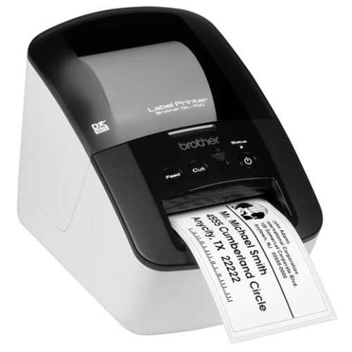 Tlačiareň Brother samolepících papírových štítků QL-700, 62mm, DK páska, USB 2.0 - 3 roky záruka po registraci