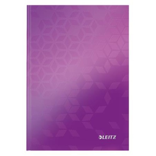 Zápisník Leitz WOW, A5, linka, purpurová