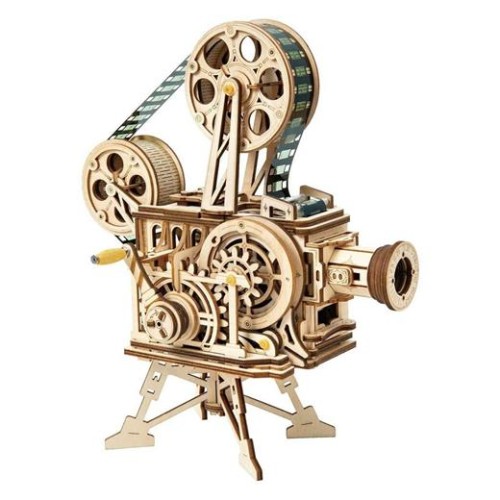 Hračka Robotime drevené 3D mechanické puzzle Filmový projektor