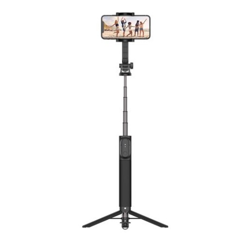 Selfie tyč FIXED Snap XL s tripodom a bezdrôtovou spúšťou, 1/4" skrutka, čierna