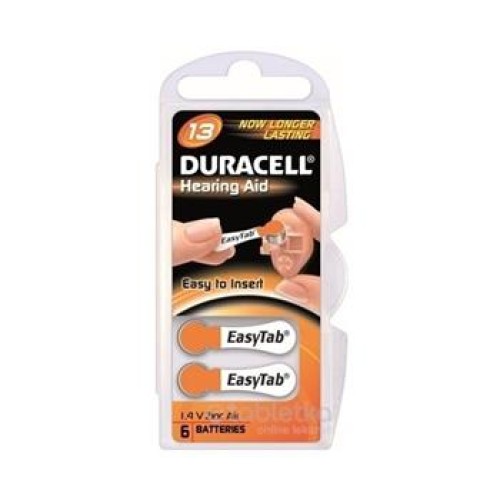 Batérie Duracell EasyTab H13 1.4V 6ks Blister (sluch)