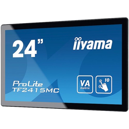 Dotykový monitor IIYAMA ProLite TF2415MC-B2, 23,8" kioskový VA LED, PCAP, 16ms, 315cd/m2, USB, VGA/HDMI/DP, černý