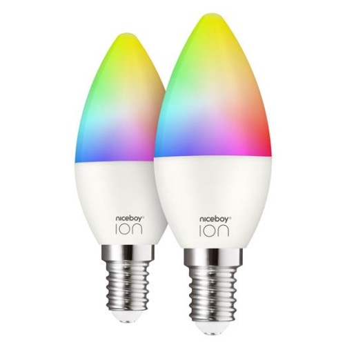 Múdra žiarovka Niceboy ION SmartBulb Color 5,5W - E14 SET 2 ks