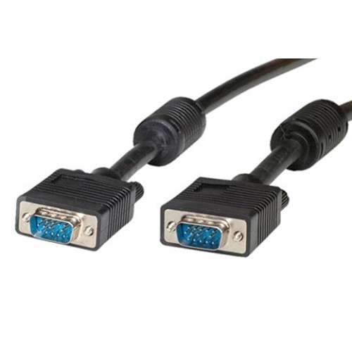 Kábel propojovací VGA HQ MD15HD-MD15HD, 10m, stíněný, s ferity