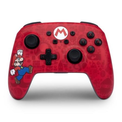 PowerA Enhanced Nabíjecí bezdrátový herní ovladač pro Nintendo Switch - Super Mario Here We Go