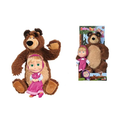 Set Simba Máša a medveď Míša plyšový 43 cm a bábika Máša 23 cm