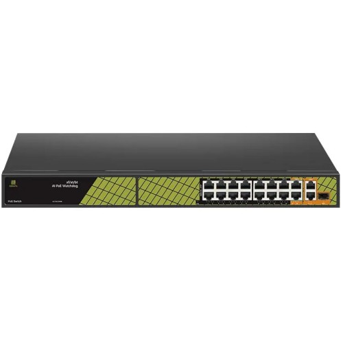 Switch Conexpro GNT-P4813V6 2x GLAN, 16x LAN s PoE, 1x SFP Combo, 300W